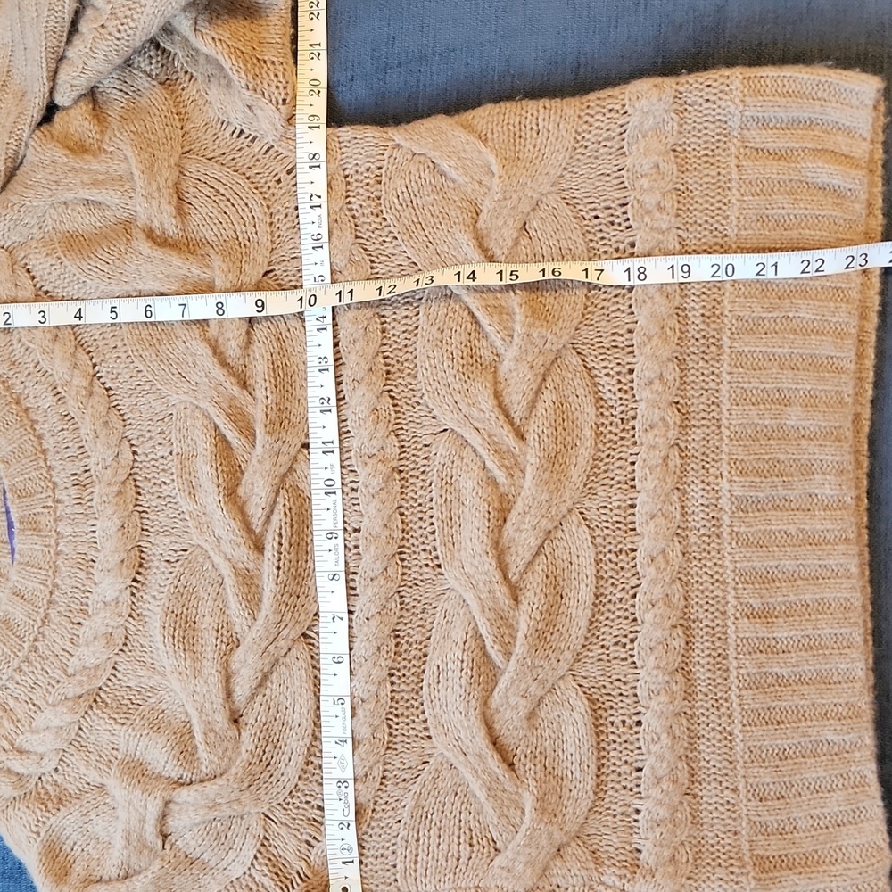Ralph Lauren Collection Purple Label  Cable Knit Cashmere/silk Sweater L - Picture 9 of 12